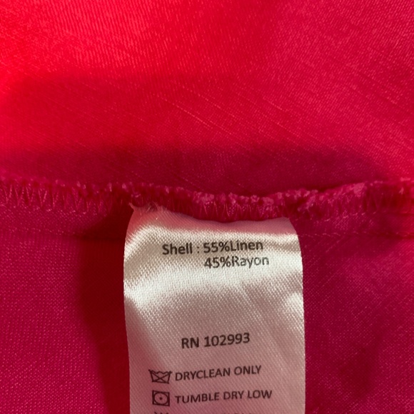 Esteban Cortazar Collective Pink Ruffle Accents Mid-Calf length Luxury Dress S - Picture 8 of 14